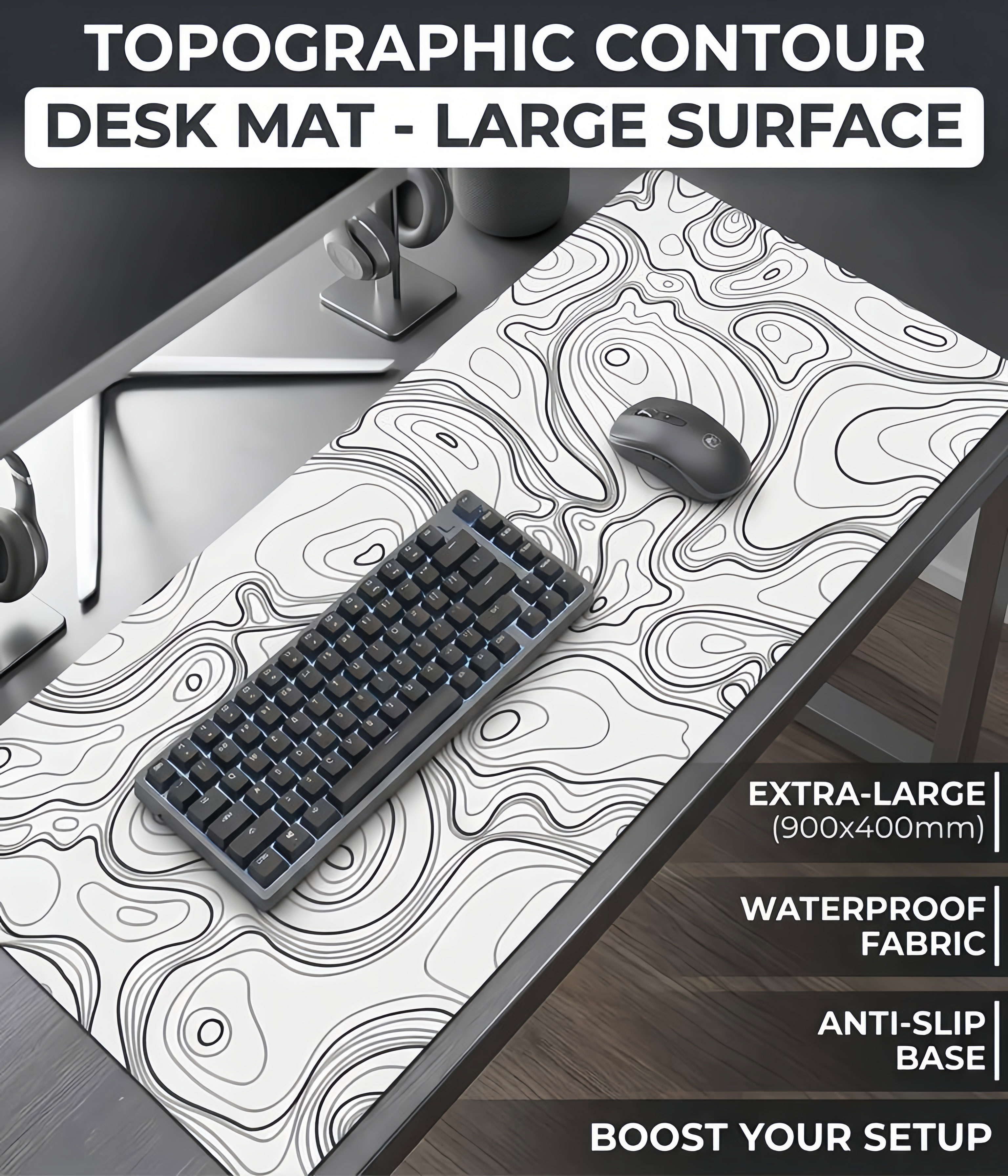 Laptop Accessories Productivity - Strata Liquid Gaming Mouse Pad XXL