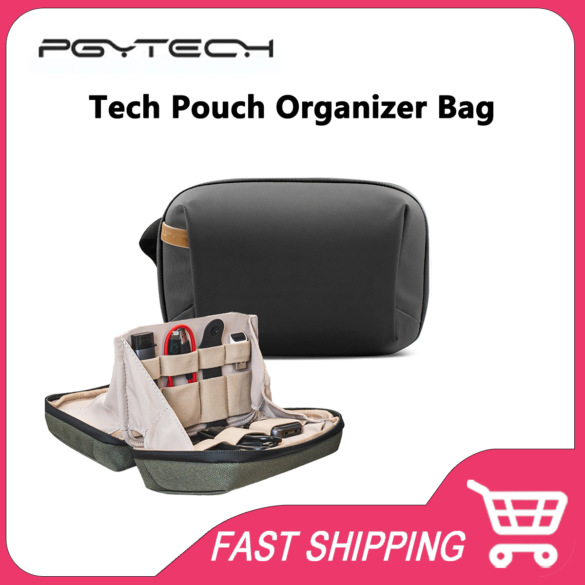 Cable Management Bag - Original PGYTECH Portable Tech Pouch Waterproof