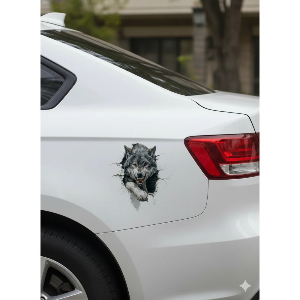 Howling Grey Wolf Peeking Aest - Laptop Unique Accessories avis et prix