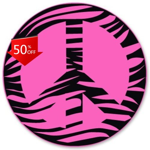 Zebra Peace Pink Retro Laptop  - Laptop Unique Accessories avis et prix