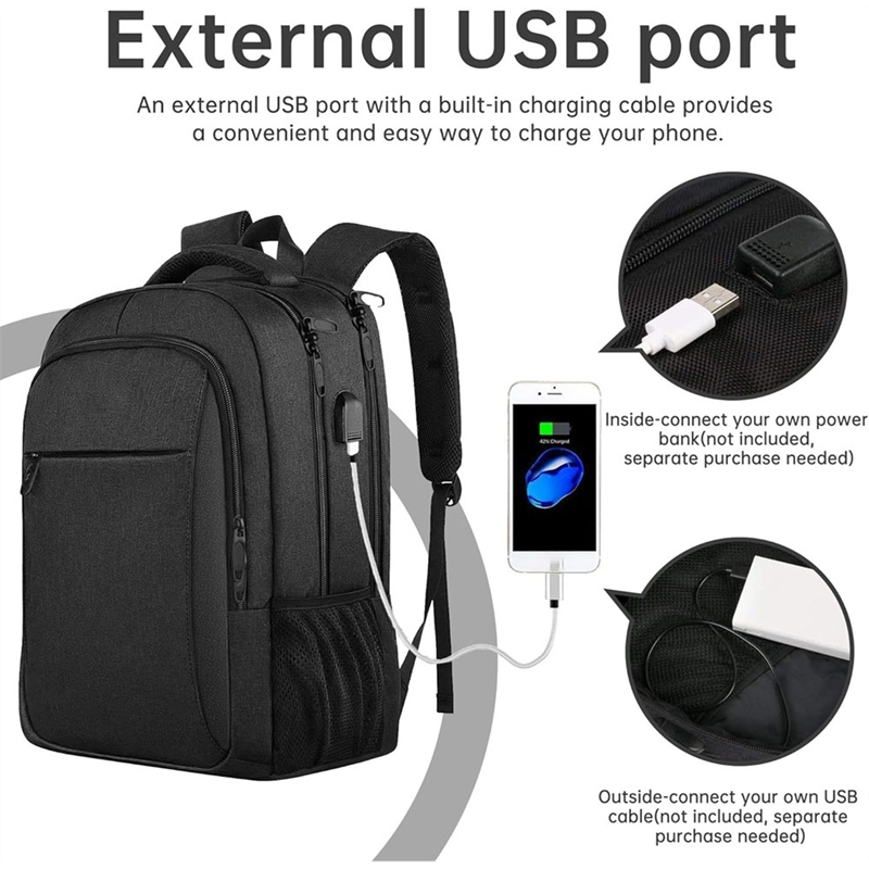 Anti Theft USB Waterproof Hard - Laptop Backpack Anti Theft avis et prix