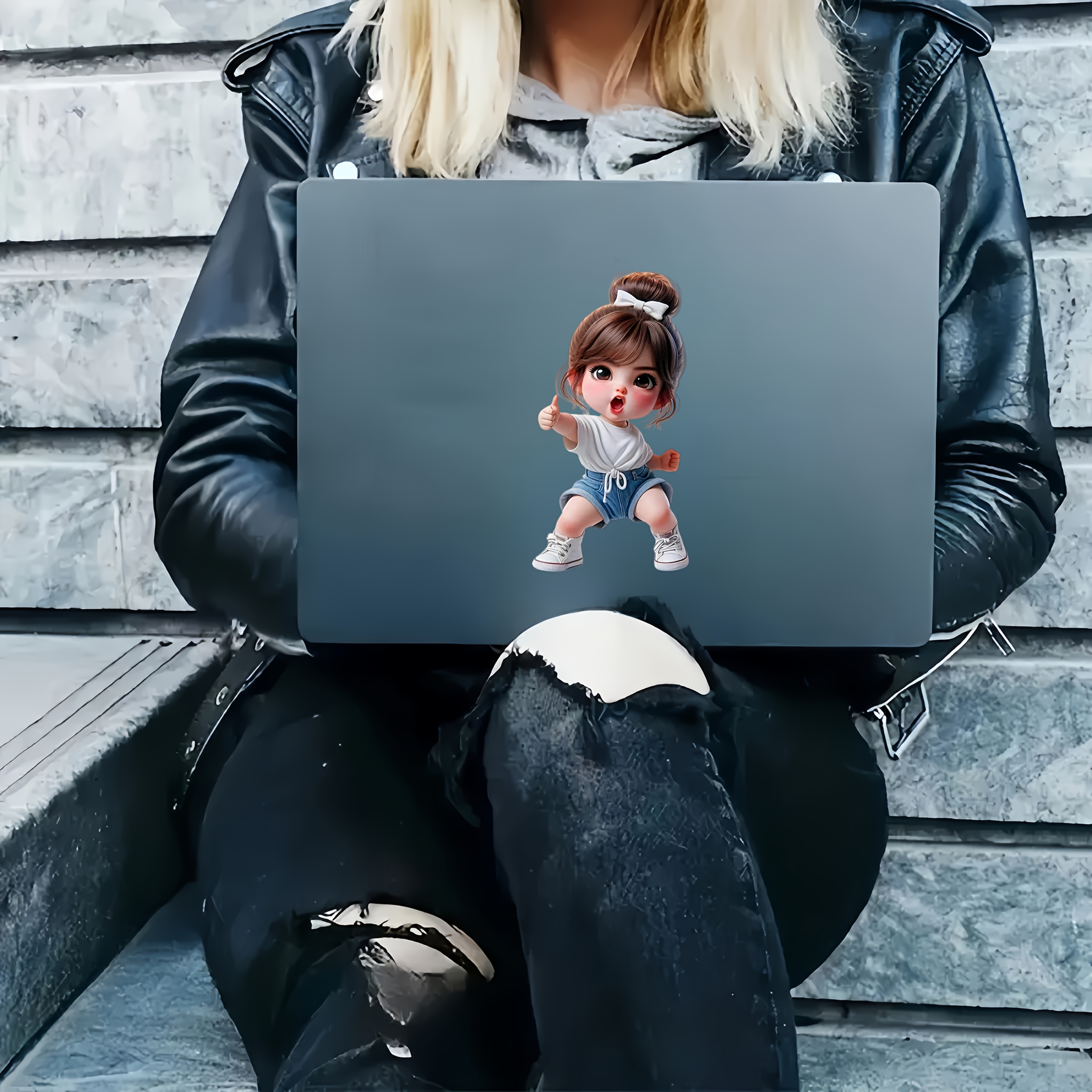 Thumbs-Up Motivational Girl Gl - Laptop Accessories Girls avis et prix