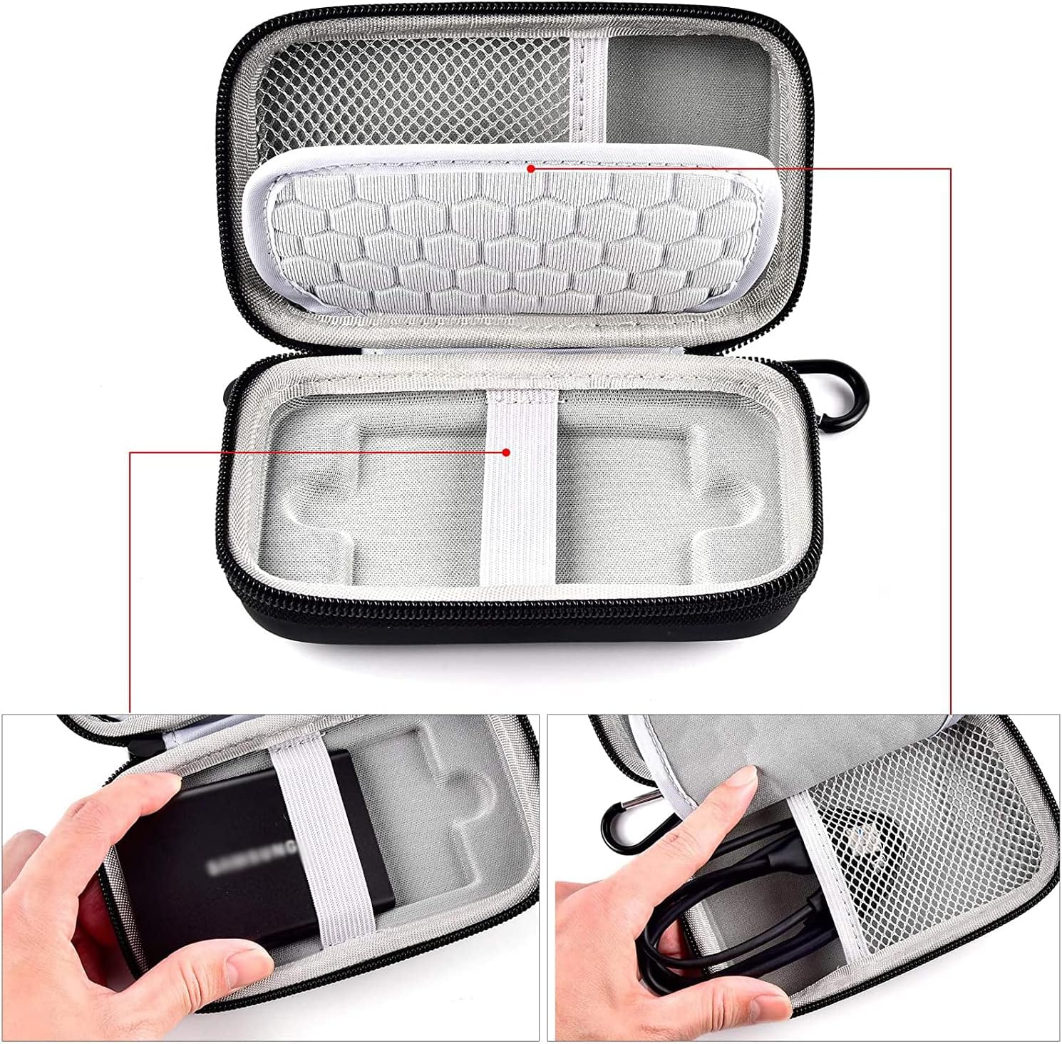 Universal USB 3.2 SSD Case, Sh - Cable Management Bag avis et prix