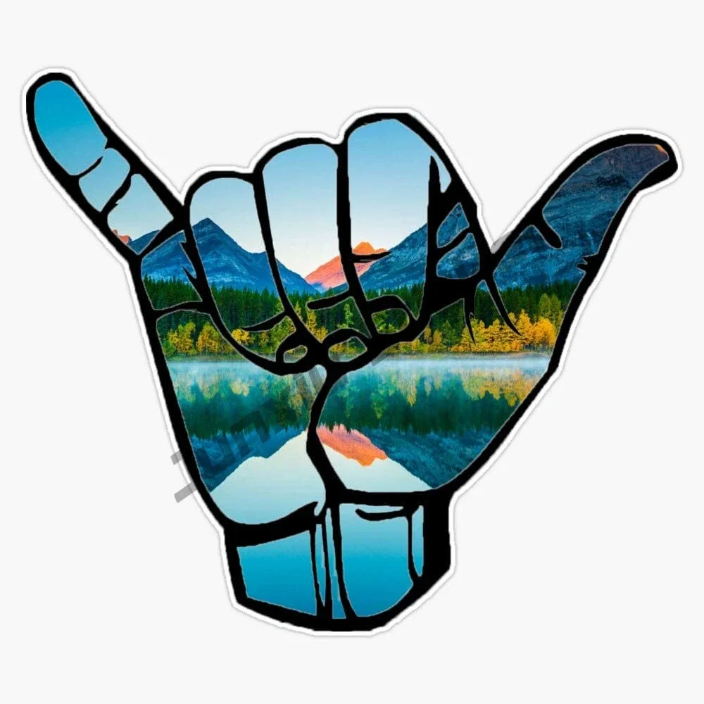 Hang Loose Mountains Beach Sur - Laptop Accessories Logo avis et prix