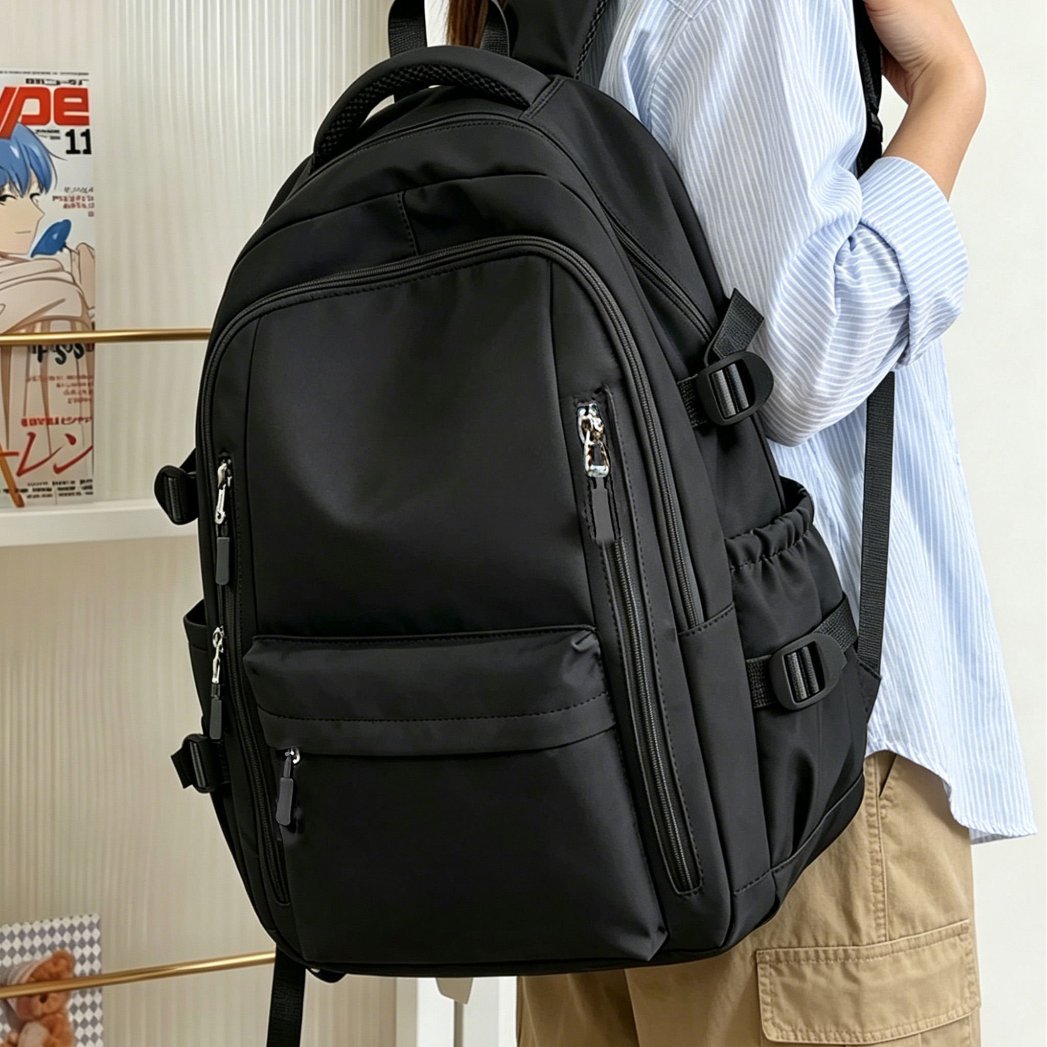 Large Capacity Women's Backpac - Laptop Backpack Anti Theft avis et prix