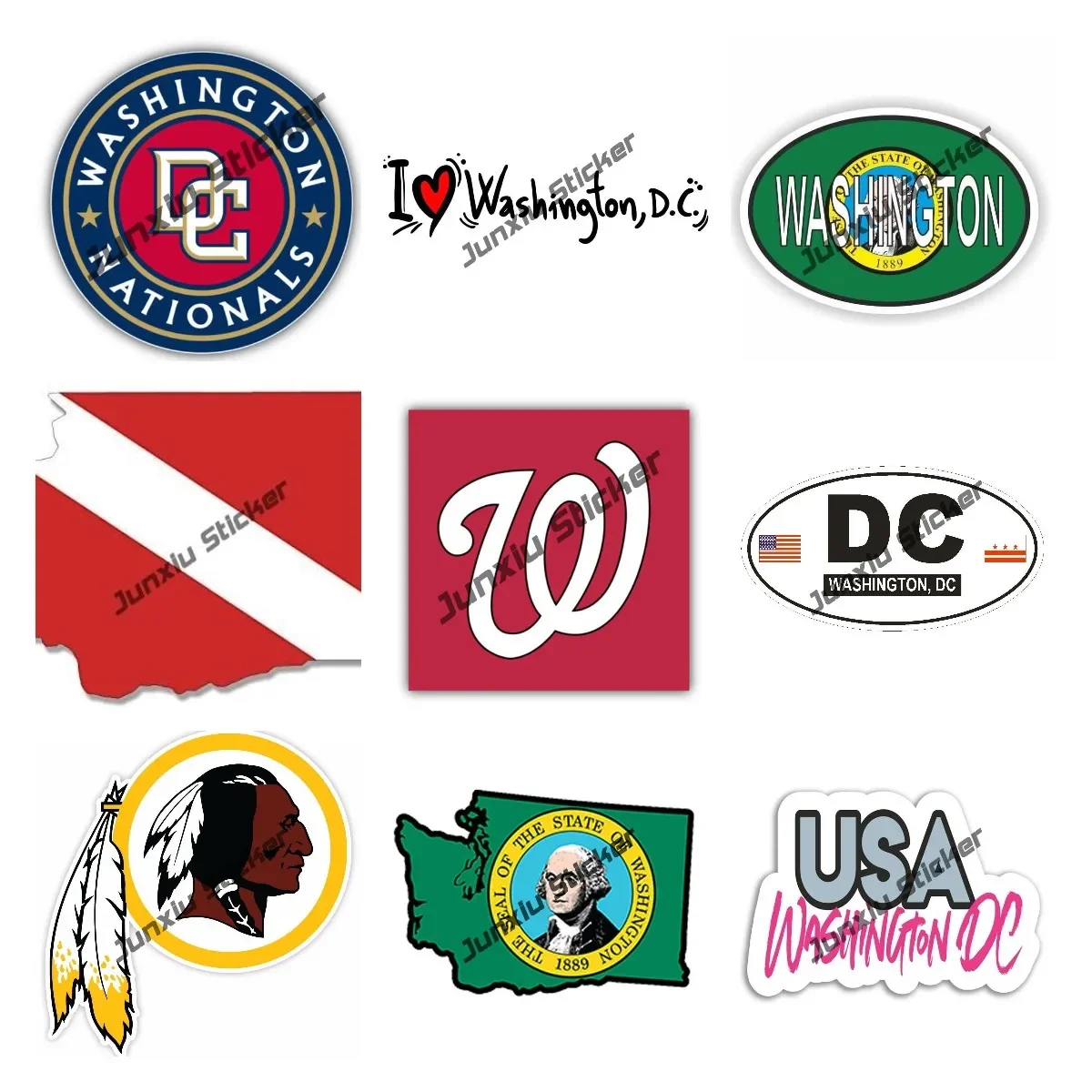 USA Washington Flag Map Car St - Laptop Accessories Logo avis et prix