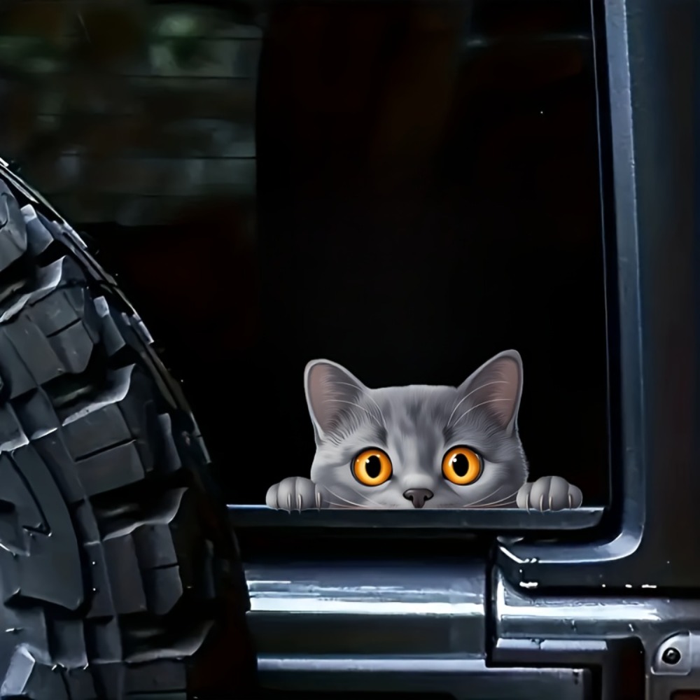 A Small Gray Cat Cute Car Lapt - Laptop Unique Accessories avis et prix