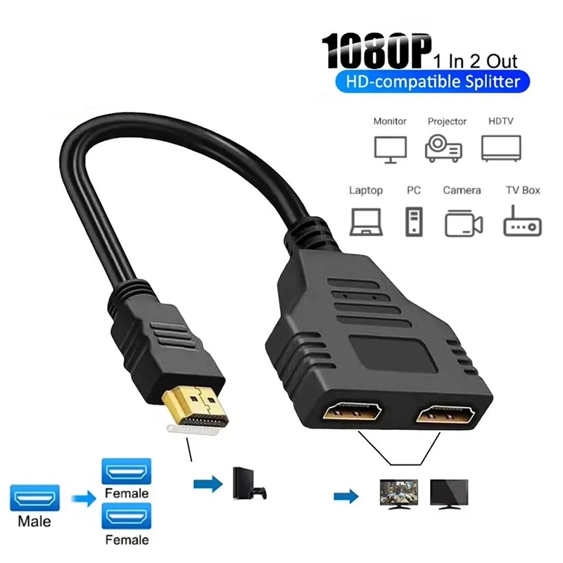 1080P 1 In 2 Out HDMI-compatib - Xbox Laptop Accessories avis et prix