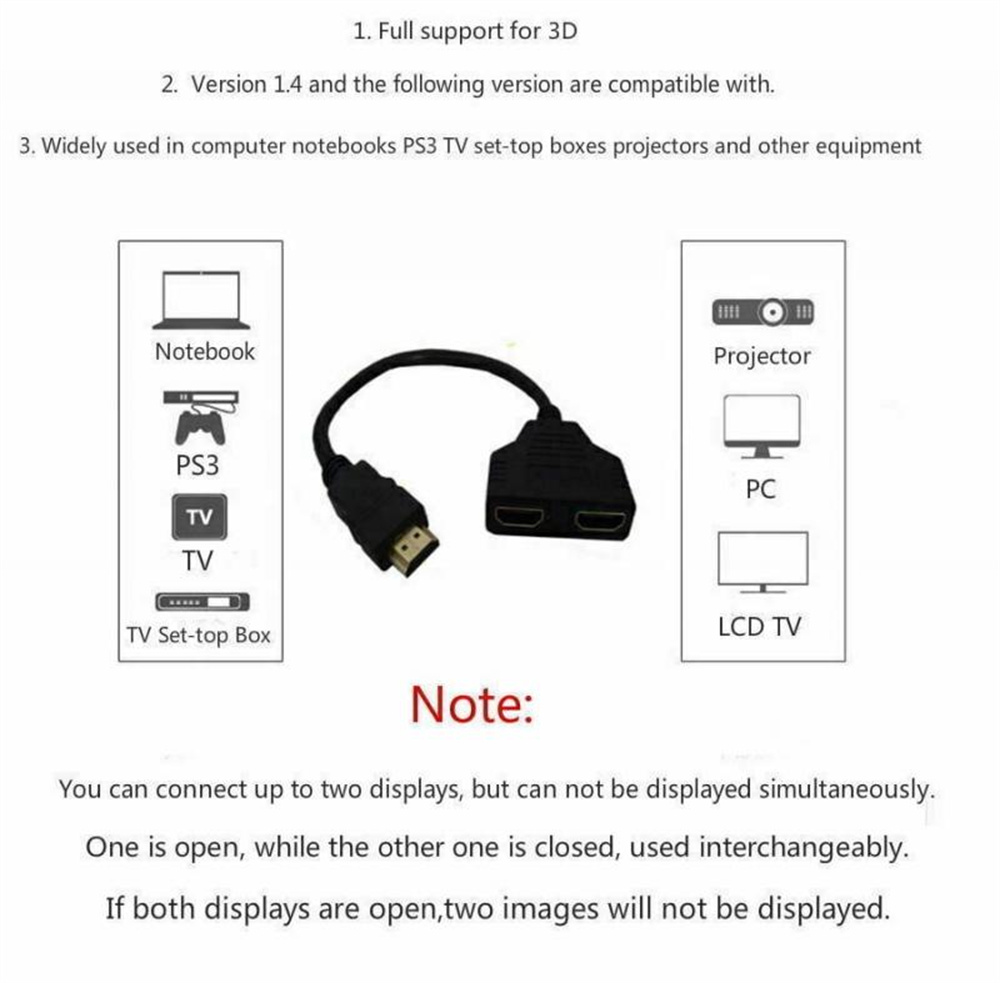 1080P 1 In 2 Out HDMI-compatib - Xbox Laptop Accessories avis et prix