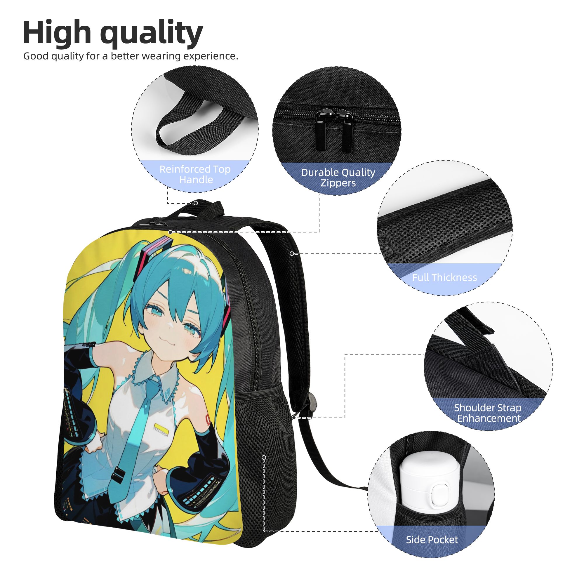 Hatsune Miku  Classical Backpa - Laptop Accessories Girls avis et prix