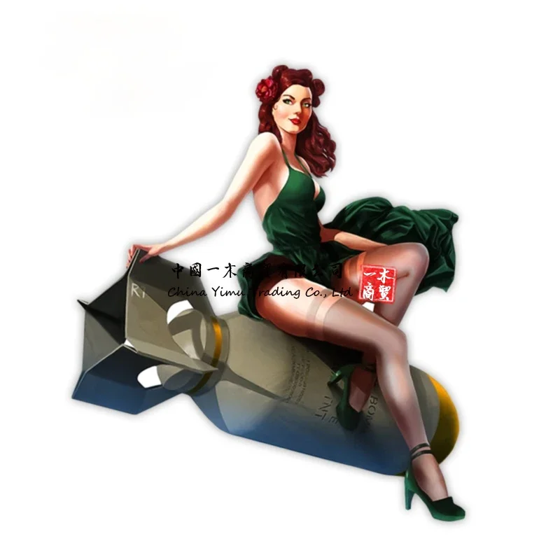 Car Stickers Pin Up Girl Vinta - Laptop Accessories Logo avis et prix