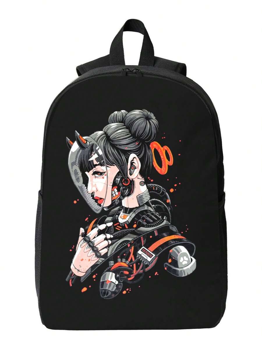 Cyberpunk Cyborg Girl Waterpro - Laptop Backpack Anti Theft avis et prix
