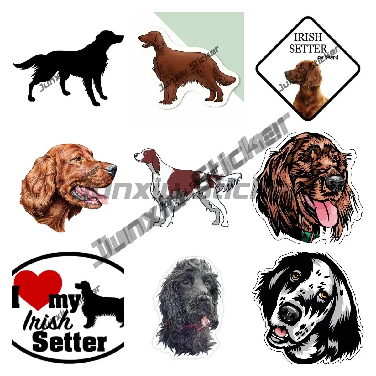 Irish Setter Vinyl Decal I Lov - Laptop Accessories Logo avis et prix