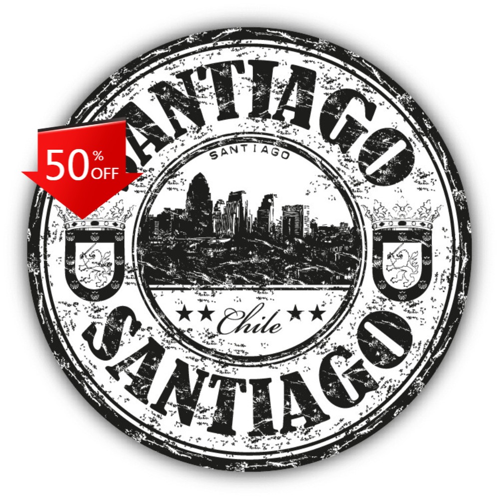 Santiago Chile Grunge Travel A - Laptop Unique Accessories avis et prix