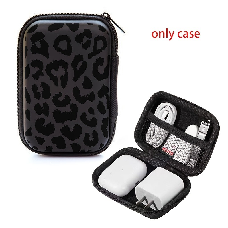 Black Leopard Print EVA Hard S - Cable Management Bag avis et prix