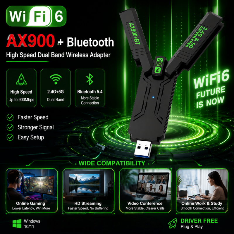Dual Band Gigabit USB Wireless - Laptop Accessories Productivity avis et prix