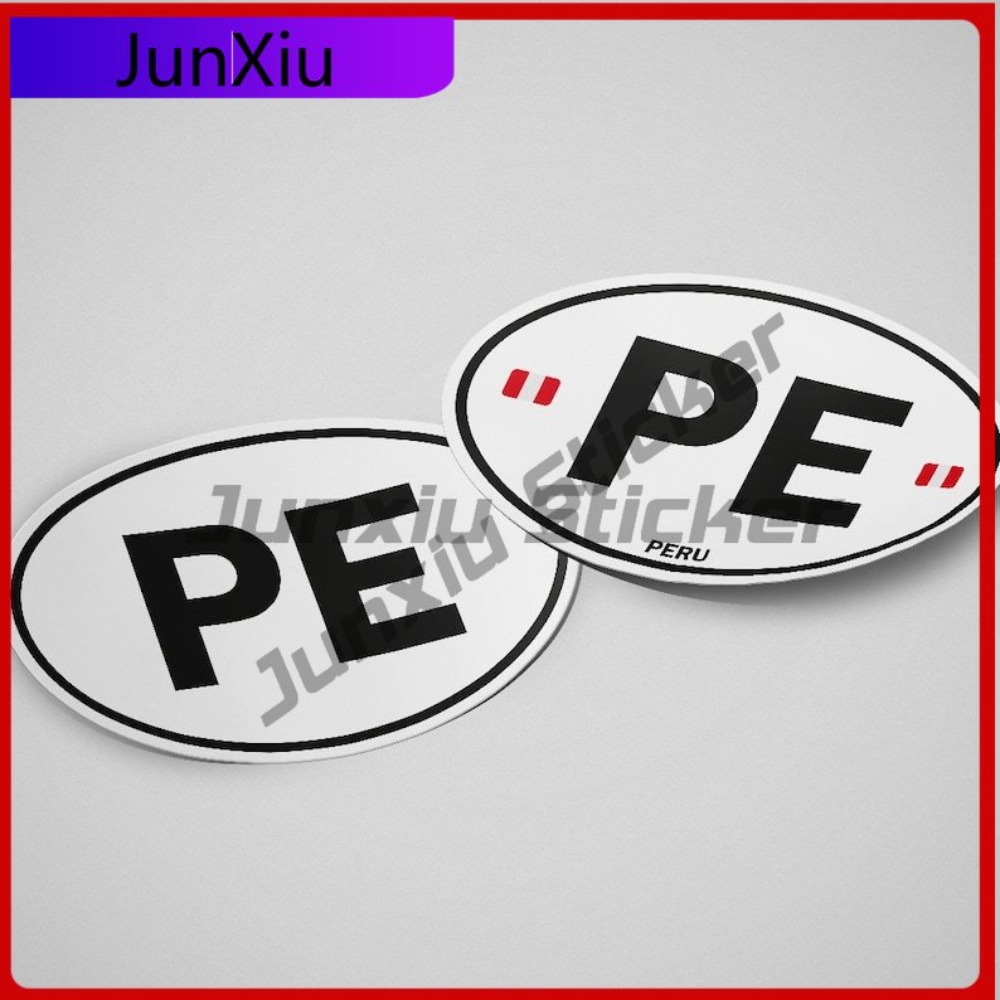 Peru PE Sticker Oval Flag Wate - Laptop Unique Accessories avis et prix