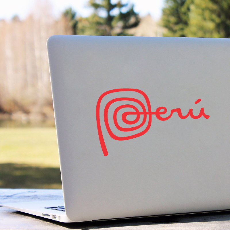 Peru Logo Vinyl Art Stickers P - Laptop Accessories Logo avis et prix