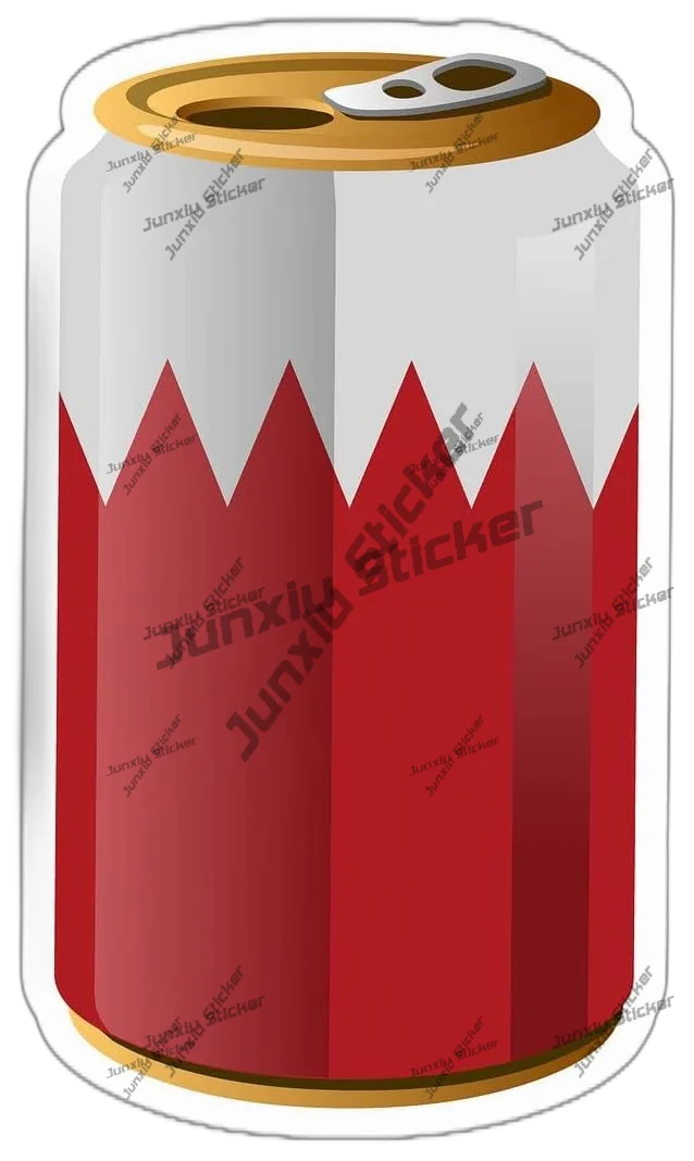 Bahrain Flag Soda Can Sticker  - Laptop Accessories Logo avis et prix