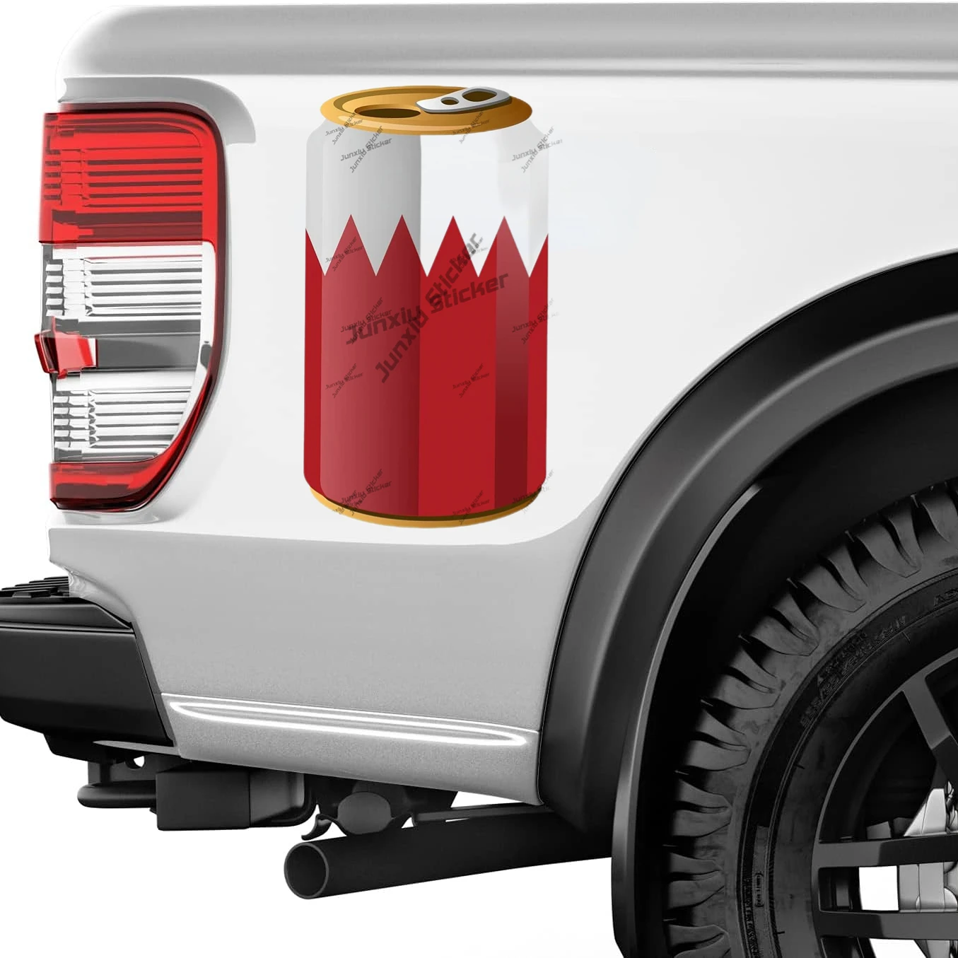 Bahrain Flag Soda Can Sticker  - Laptop Accessories Logo avis et prix