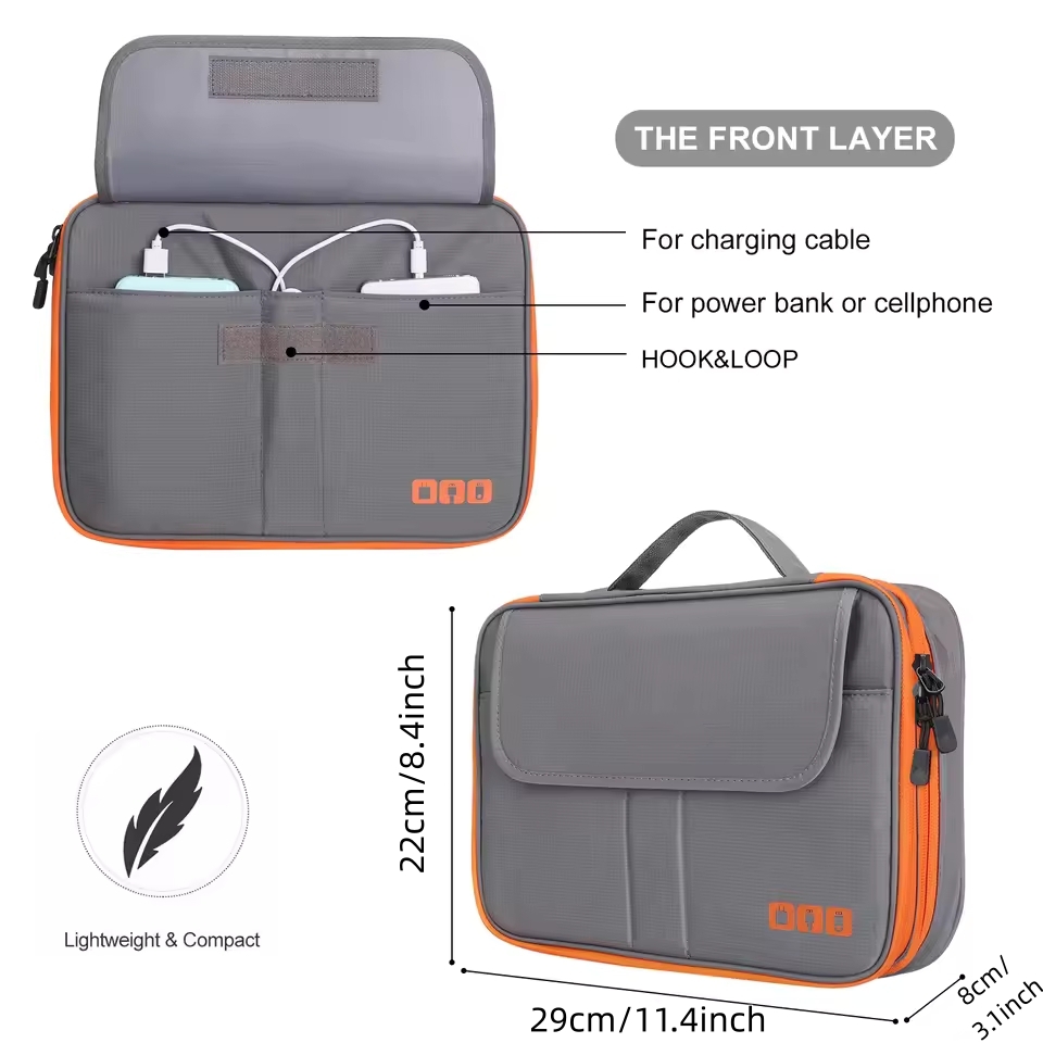 Travel Double Layer Digital St - Cable Management Bag avis et prix