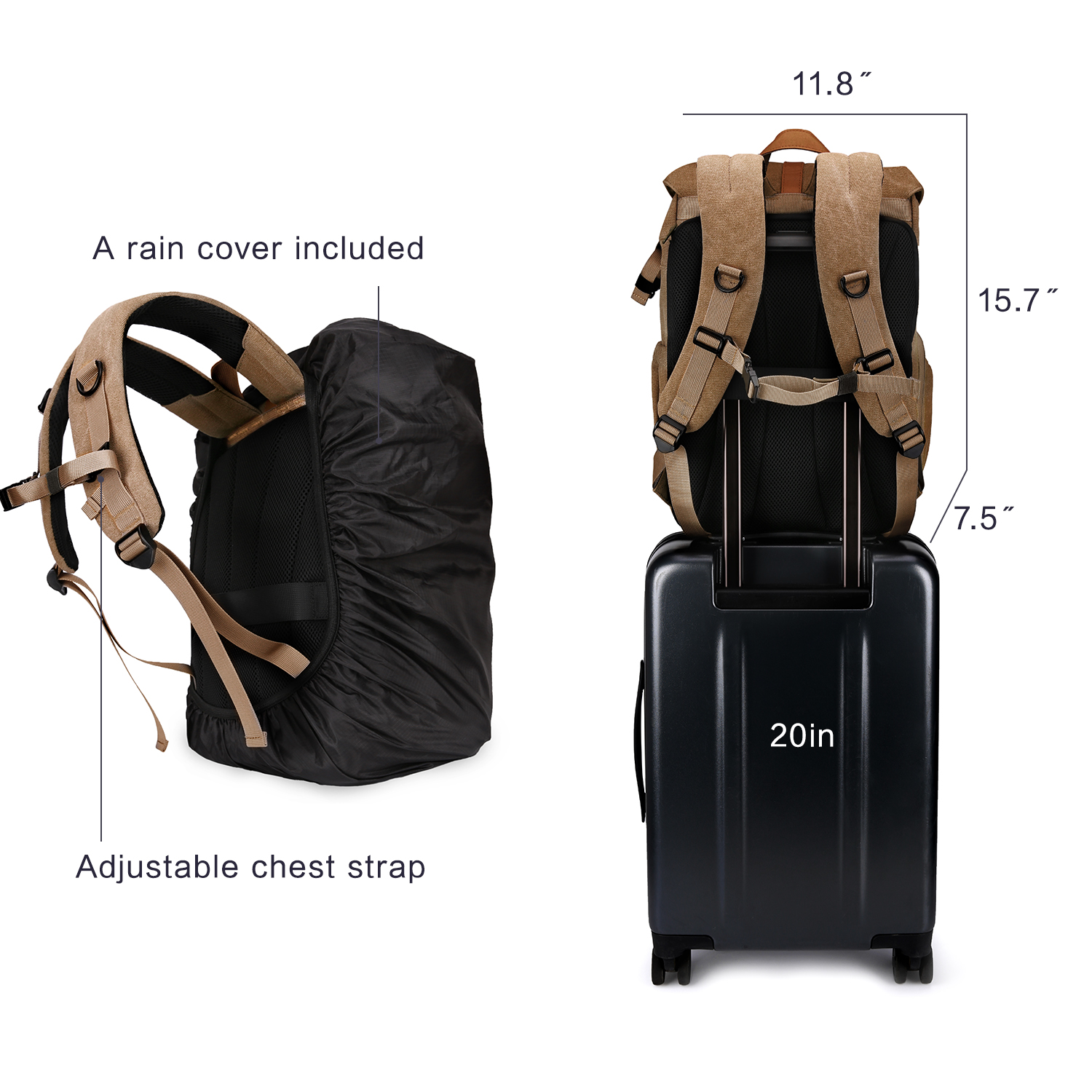 BAGSMART Camera Bag DSLR Photo - Laptop Backpack Anti Theft avis et prix