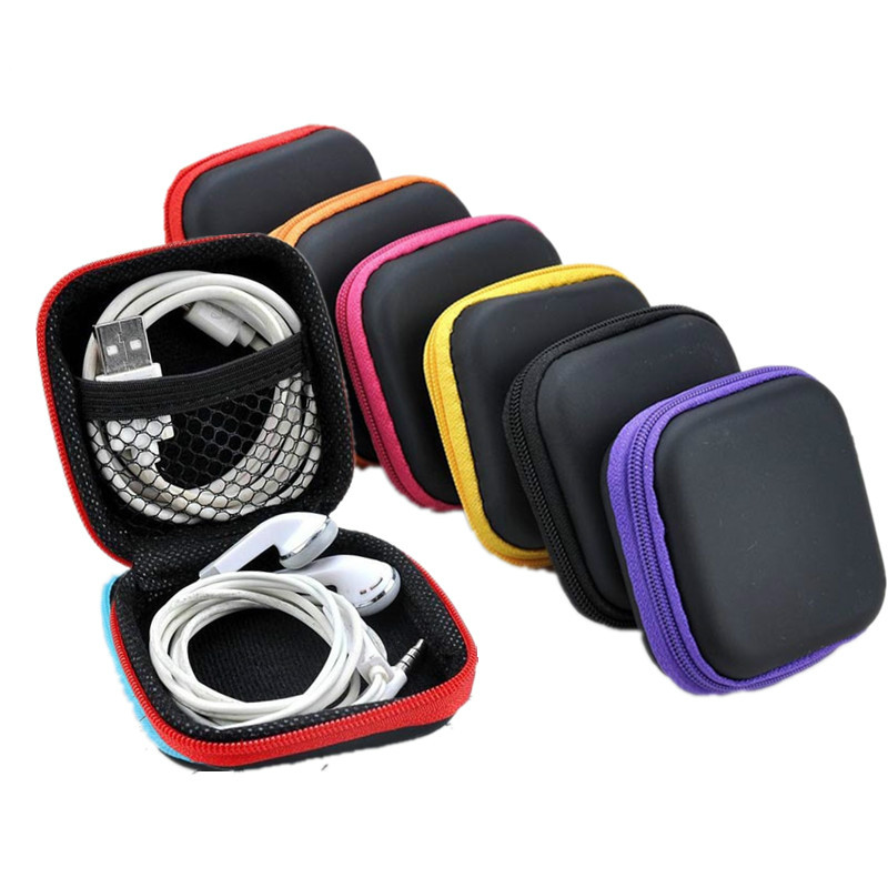 1pc Portable Zipper Earphone C - Cable Management Bag avis et prix