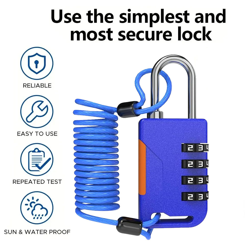 4 Digit Combination Padlock wi - Laptop Backpack Anti Theft avis et prix