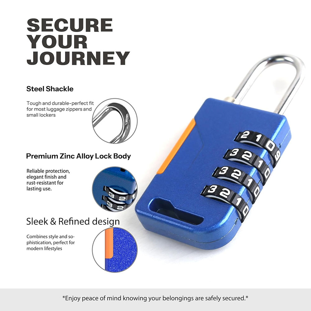 4 Digit Combination Padlock wi - Laptop Backpack Anti Theft avis et prix