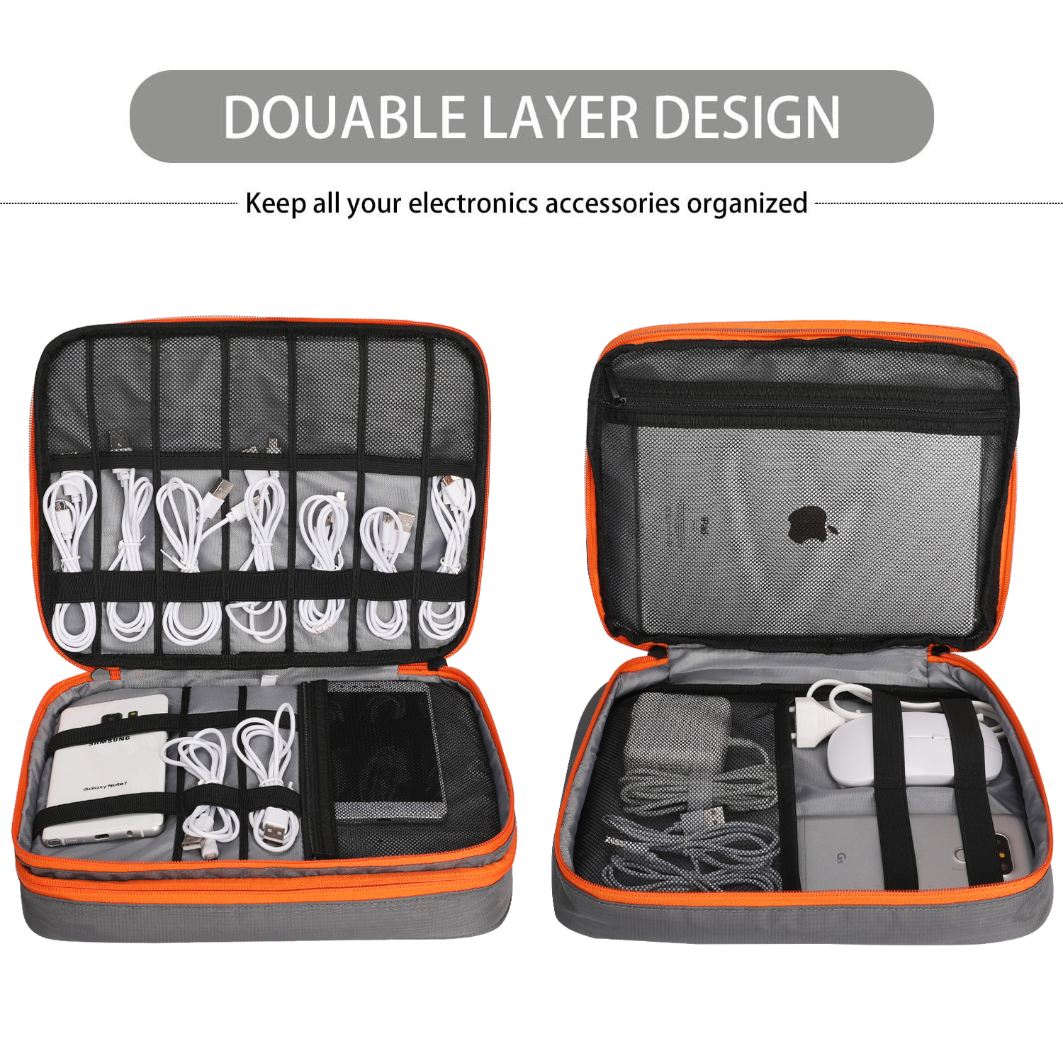 Double Layers Large Capacity T - Cable Management Bag avis et prix