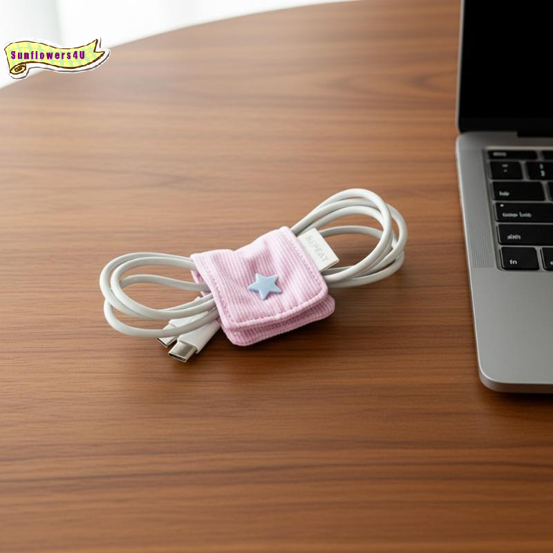 Handmade Fabric Earphone Decor - Cable Management Bag avis et prix